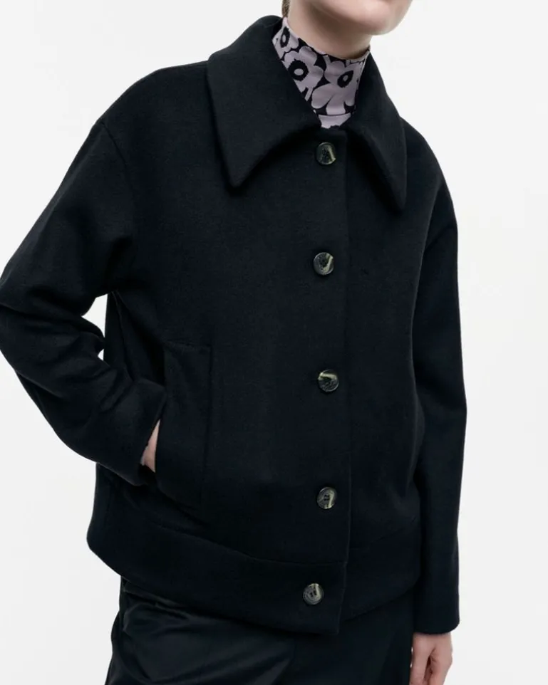 Asetelma Solid Wool Coat