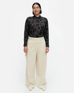 Funktio Solid Cotton Trousers