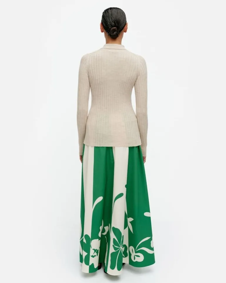 Iitu Solid Knitted Wool Pullover