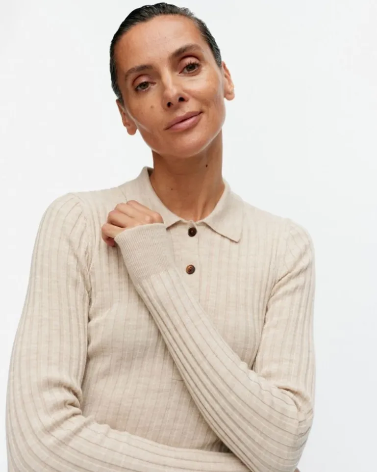 Iitu Solid Knitted Wool Pullover