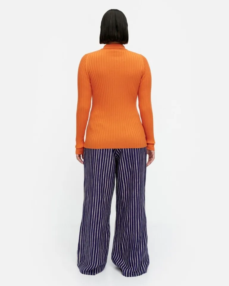 Iitu Solid Knitted Wool Pullover