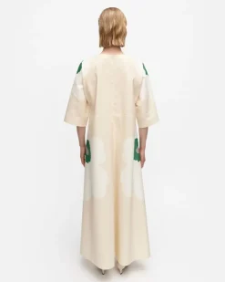 Kaiku Heijastus Unikko Cotton Linen Dress