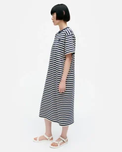Kioski Tasaraita Oversized Jersey Dress