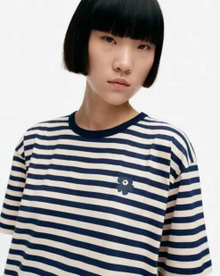 Kioski Tasaraita Oversized Jersey Dress