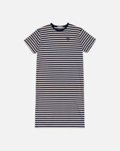 Kioski Tasaraita Oversized Jersey Dress