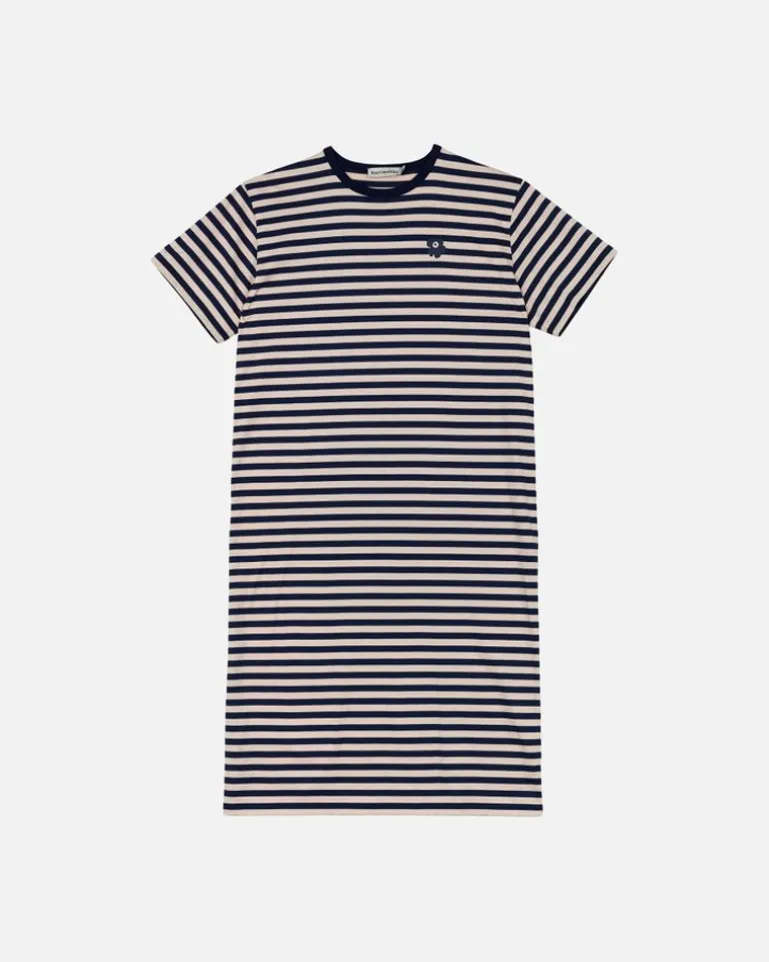 Kioski Tasaraita Oversized Jersey Dress