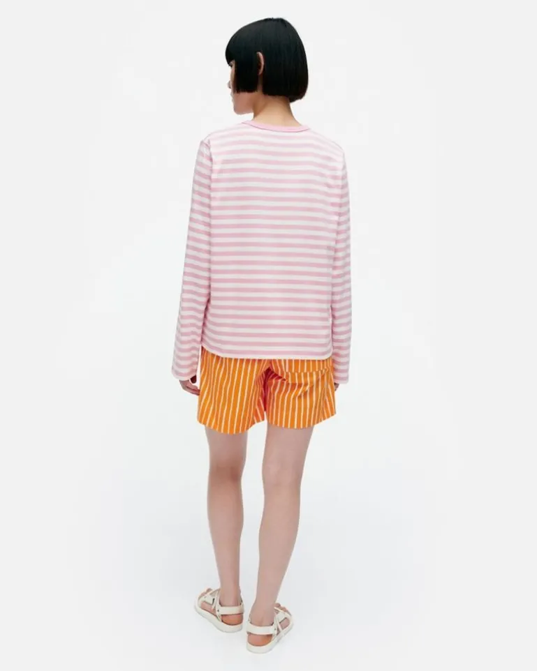 Kioski Tasaraita Relaxed Longsleeve Jersey Top