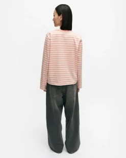 Kioski Tasaraita Relaxed Longsleeve Jersey Top