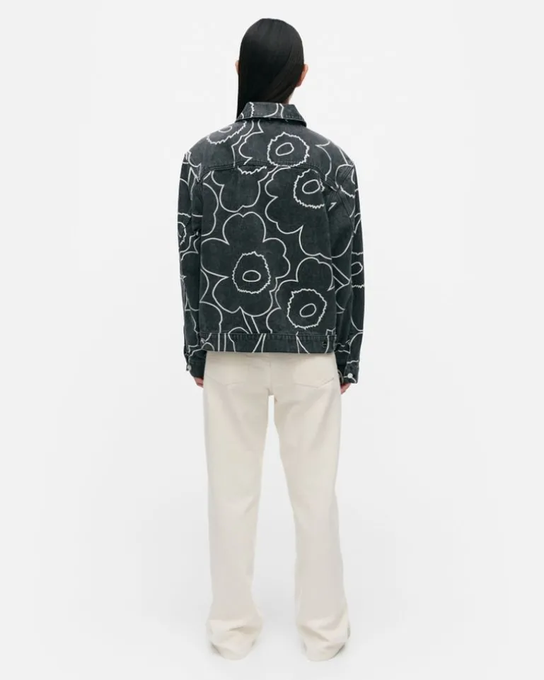 Kioski Ystavyys Pieni Piirto Unikko 2 Denim Jacket