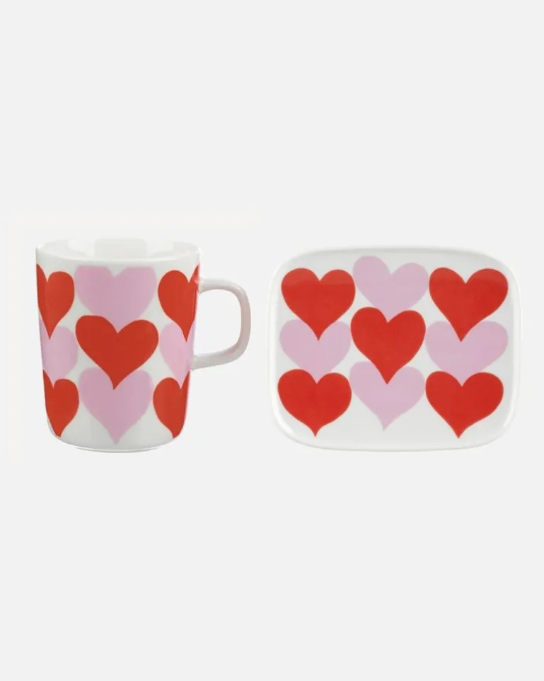 Oiva / Sydamet Mug 2,5 Dl And Plate 12X15 Cm Set