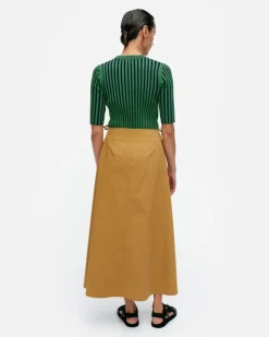 Raate Solid Cotton Wrap Skirt