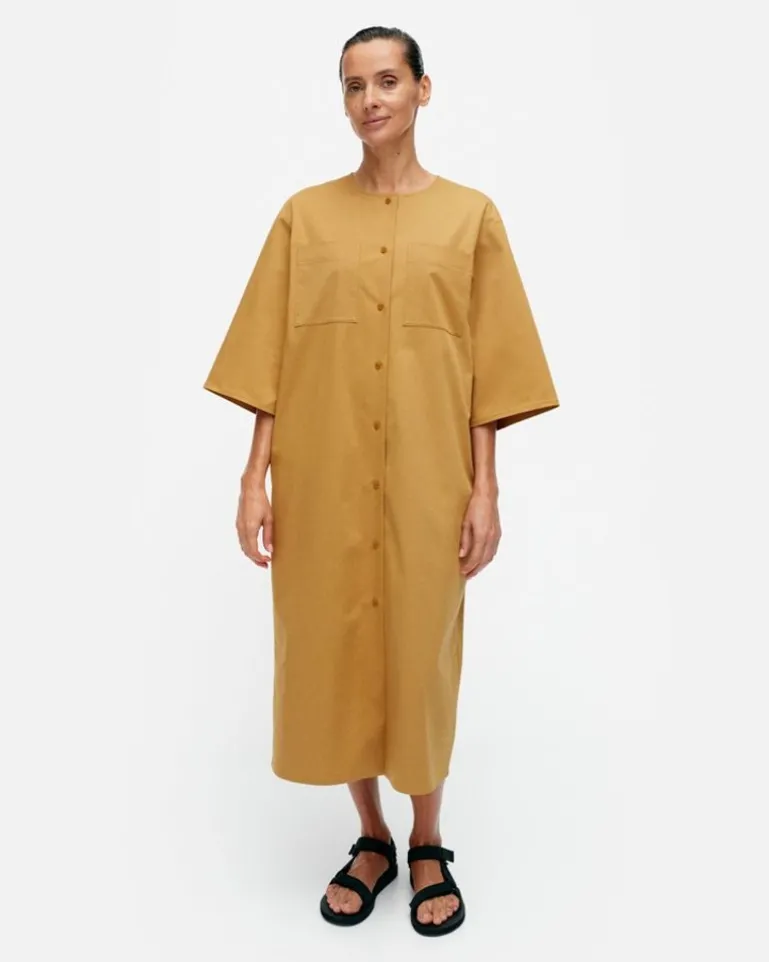 Sarkka Solid Cotton Dress